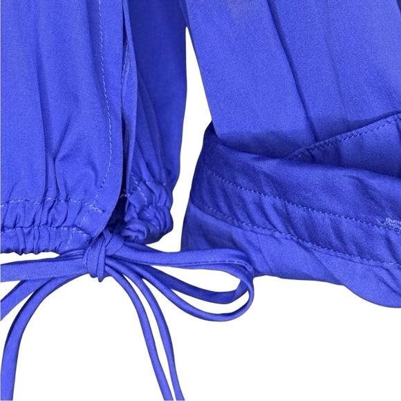 NWT Rag & Bone Royal Blue Blouse with Drawstring - Picture 5 of 6